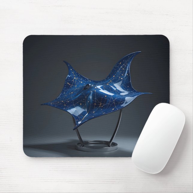 Celestial Manta Sculpture Mouse Mat (With Mouse)