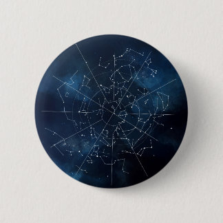 Celestial Map 6 Cm Round Badge