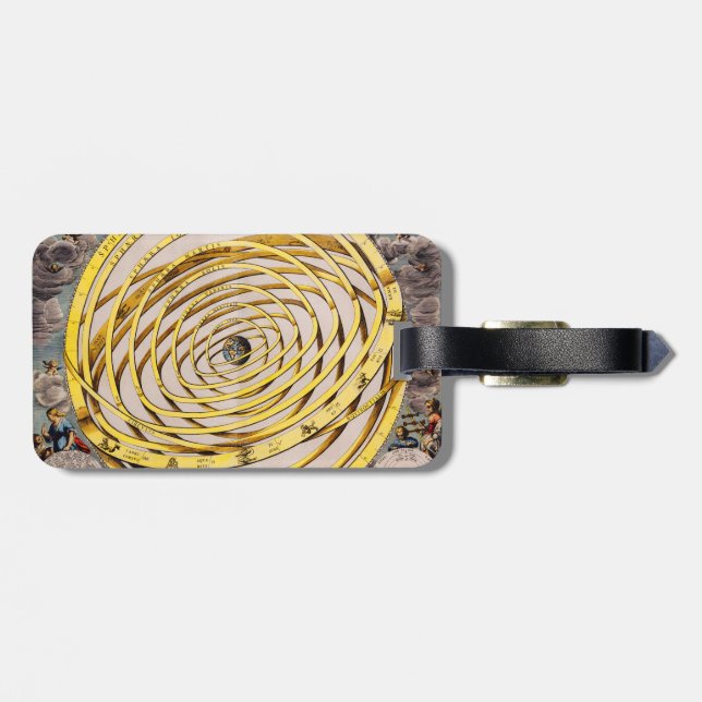 Celestial Map Andres Celarius Luggage Tag (Back Horizontal)