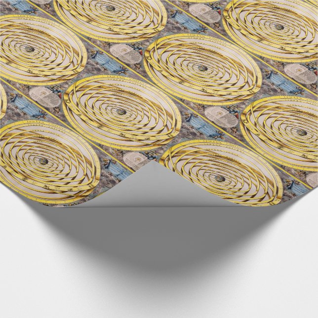Celestial Map Andres Celarius Wrapping Paper (Corner)