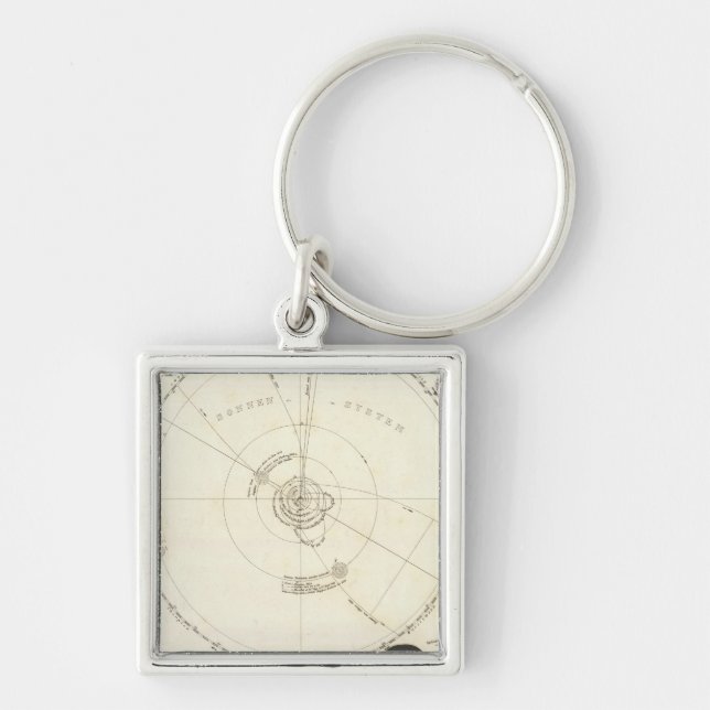 Celestial Map Key Ring (Front)