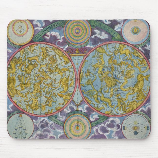 Celestial Map of the Planets Mouse Mat (Front)