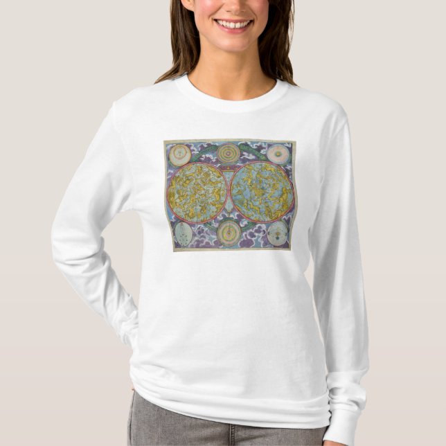 Celestial Map of the Planets T-Shirt (Front)