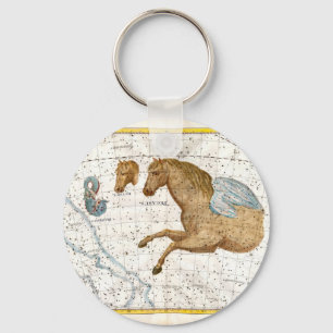 Celestial Map Pegasus Key Ring