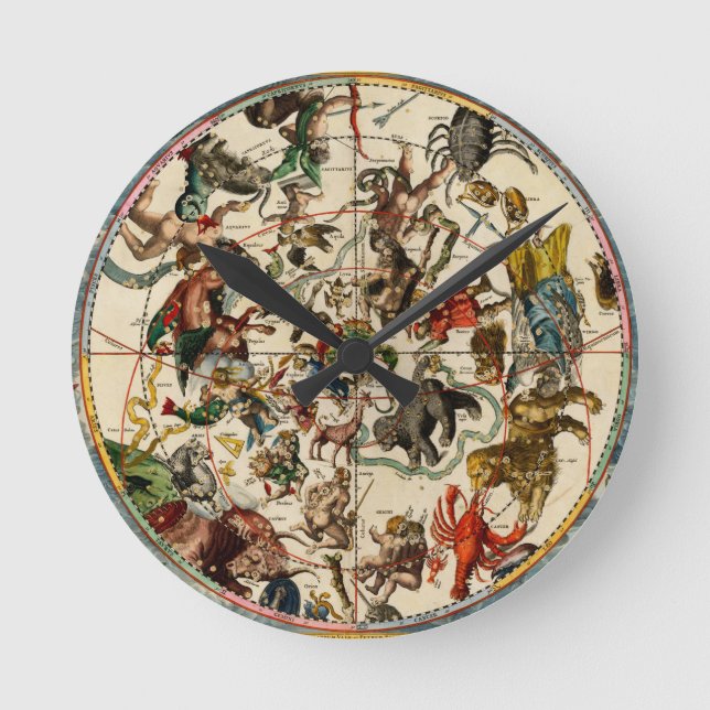 Celestial map Wall Clock (Front)