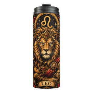 Celestial Masculine Zodiac Leo design Thermal Tumbler