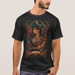 Celestial Masculine Zodiac scorpio design T-Shirt
