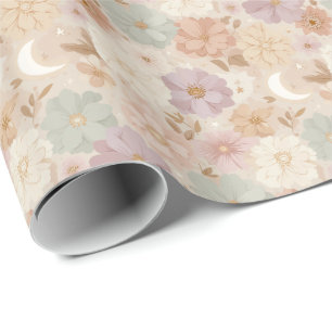 Celestial Meadow Floral Wrapping Paper