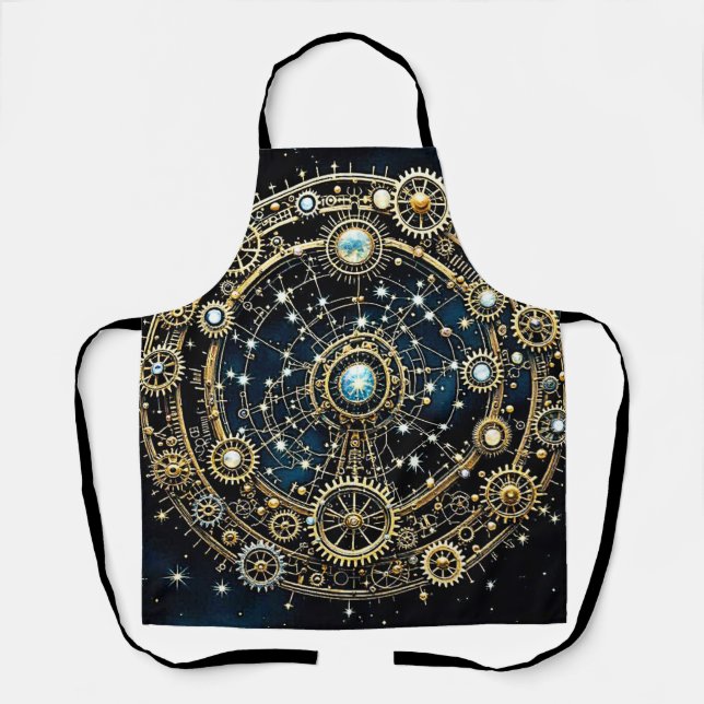Celestial Mechanism Cosmic Art Apron (Front)