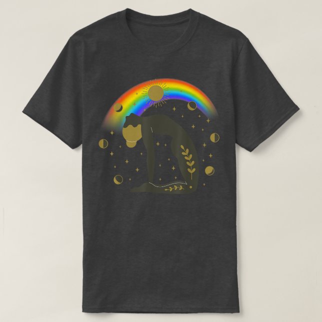 Celestial Meditation Yoga  T-Shirt (Design Front)