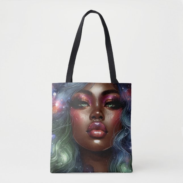 Celestial Melanin Magic Tote Bag (Front)