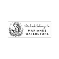 Celestial Mermaid Reader Ex Libris Stamp