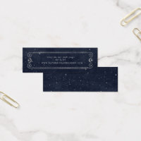 celestial midnight blue silver Wedding Website