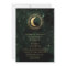 Celestial Midnight Green Stars Moon Wedding