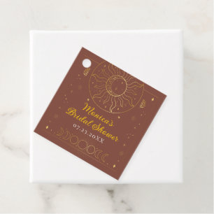 Celestial Midsummer Night's Dream Bridal Shower Favour Tags