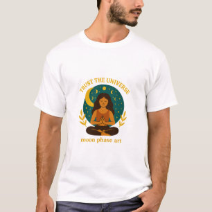 Celestial Mindful Moon Design T-Shirt