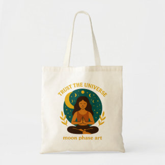 Celestial Mindfulness Moon Tote Bag