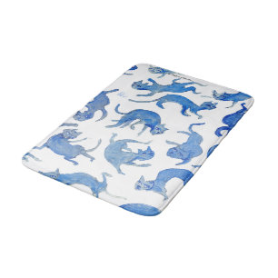 Celestial Ming Floating Cats Bath Mat