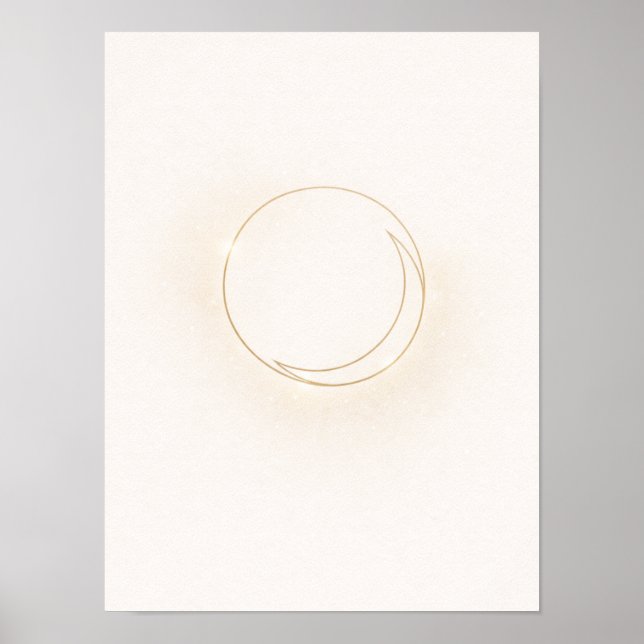 Celestial Minimal Circle Wall Art - Boho Sun Disk (Front)