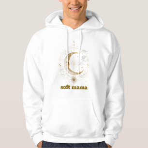 Celestial Moon and Stars Boho Soft Mama Mystical A Hoodie
