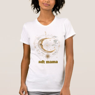 Celestial Moon and Stars Boho Soft Mama Mystical A T-Shirt