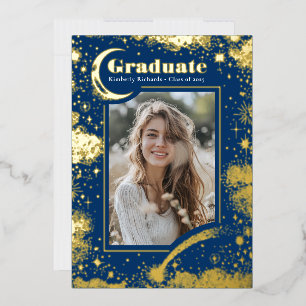 Celestial Moon and Stars Graduate Photo Graduation
