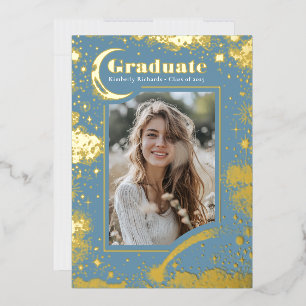 Celestial Moon and Stars Graduate Photo Graduation