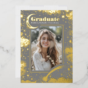 Celestial Moon and Stars Graduate Photo Graduation