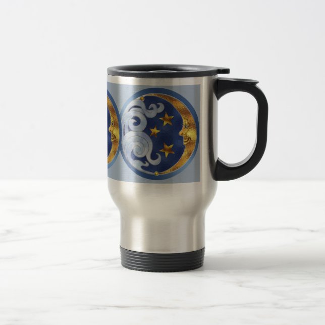 Celestial Moon and Stars Travel Mug (Right)