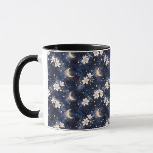 Celestial Moon and Stars Watercolor Mother's Day  Mug