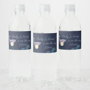 Celestial Moon Baby Shower Water Bottle Labels W