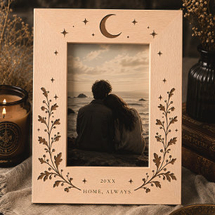 Celestial Moon Botanical Etched Frames