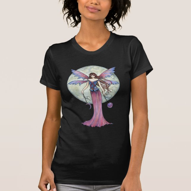 Celestial Moon Fairy T-Shirt by Molly Harrison (Front)