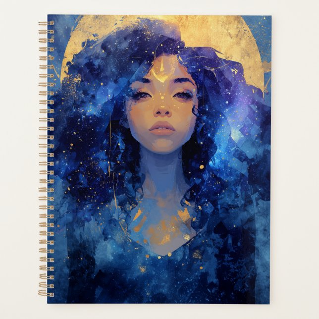 Celestial Moon Goddess Planner (Front)