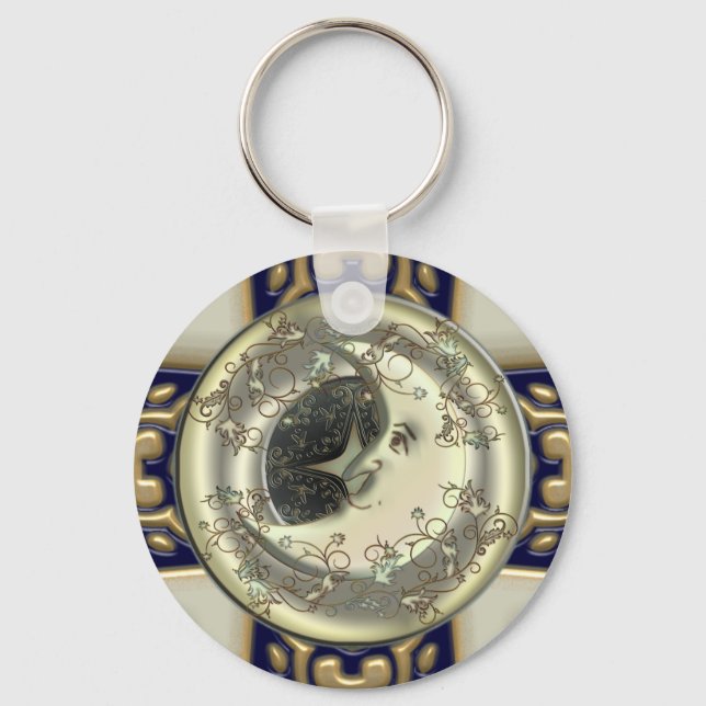 Celestial Moon Keychain (Front)