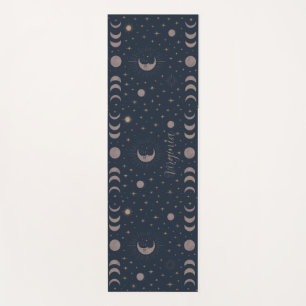 Celestial Moon Pattern   Cosmic Custom Women’s  Yoga Mat