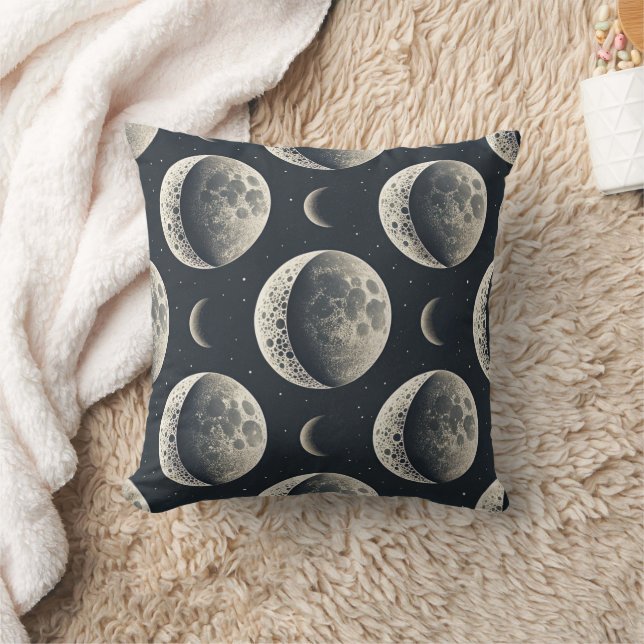Celestial Moon Phase (1) Cushion (Blanket)