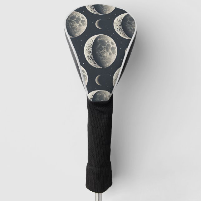 Celestial Moon Phase (1) Golf Head Cover (Front)
