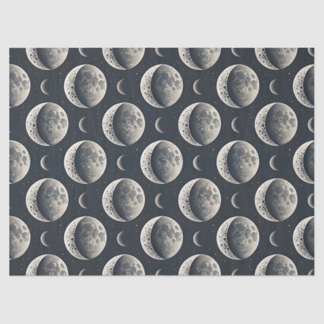 Celestial Moon Phase (1) Tissue Paper (Front)