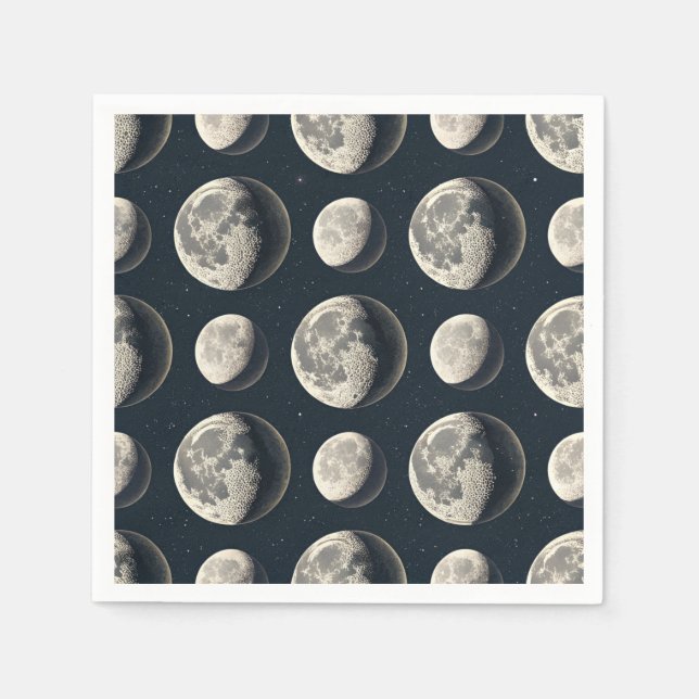 Celestial Moon Phase (2) Napkin (Front)