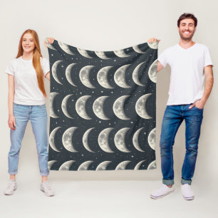 Celestial Moon Phase (3) Fleece Blanket