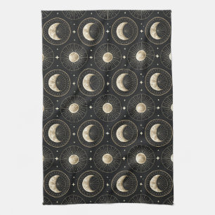 Celestial Moon Phase (5) Tea Towel