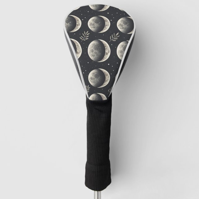 Celestial Moon Phase (6) Golf Head Cover (Front)