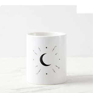 Celestial Moon Phase Mug - Mono & Silver