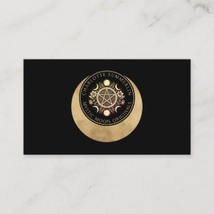 Celestial Moon Phases Business Card