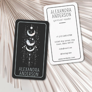 Celestial Moon Phases Mystical Holistic Spiritual Business Card