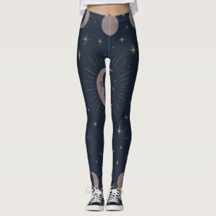 Celestial Moon Ritual Pattern Cosmic Women’s Leggings