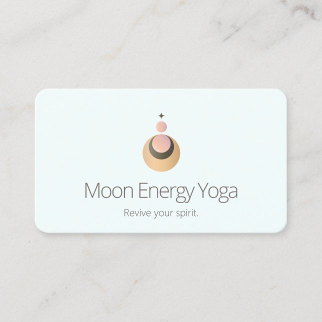  Celestial Moon Star  Boho Gold Business Card (Front)