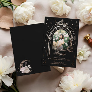 Celestial Moon Star Tiara Arch Photo Quinceañera