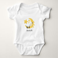 Celestial Moon Stars & Lamb Baby Monogram